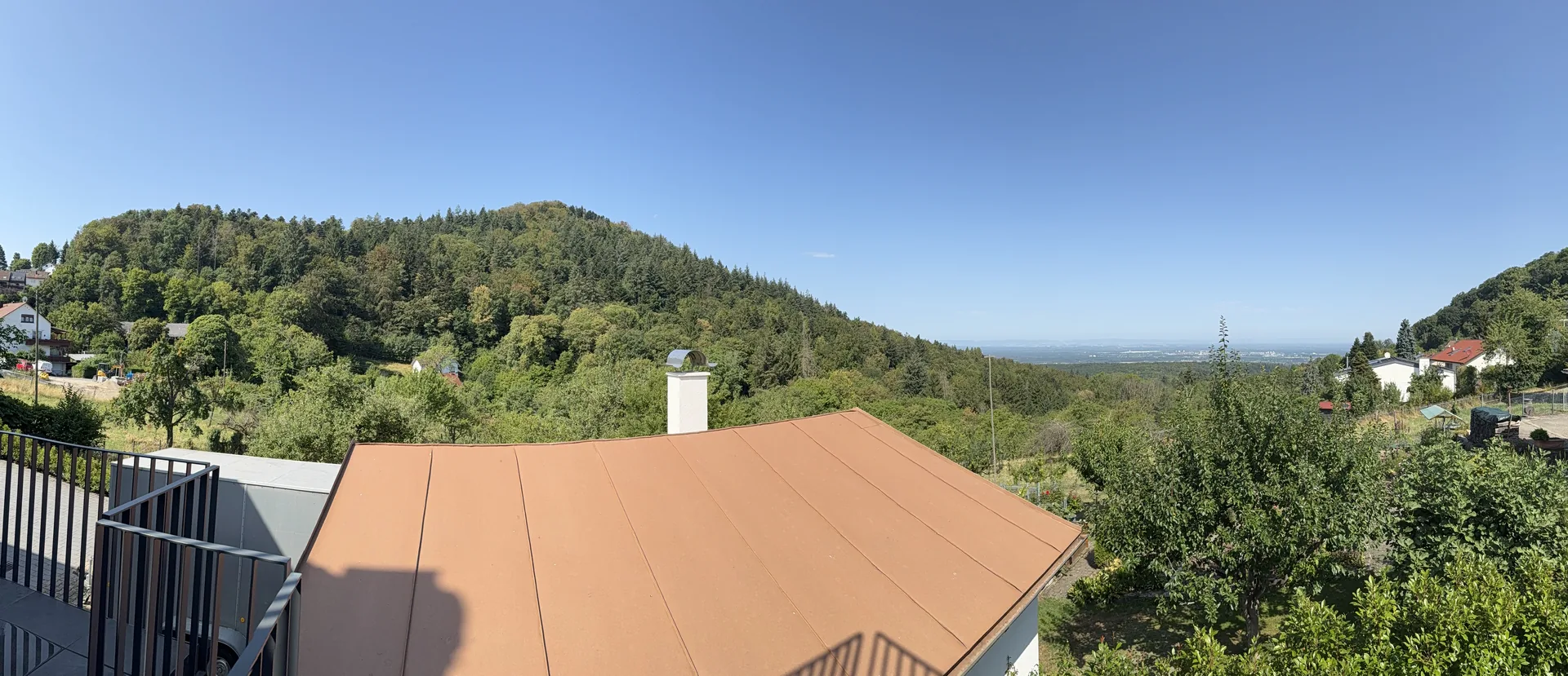 Aussicht von der Terrasse der Wohngemeinschaft II